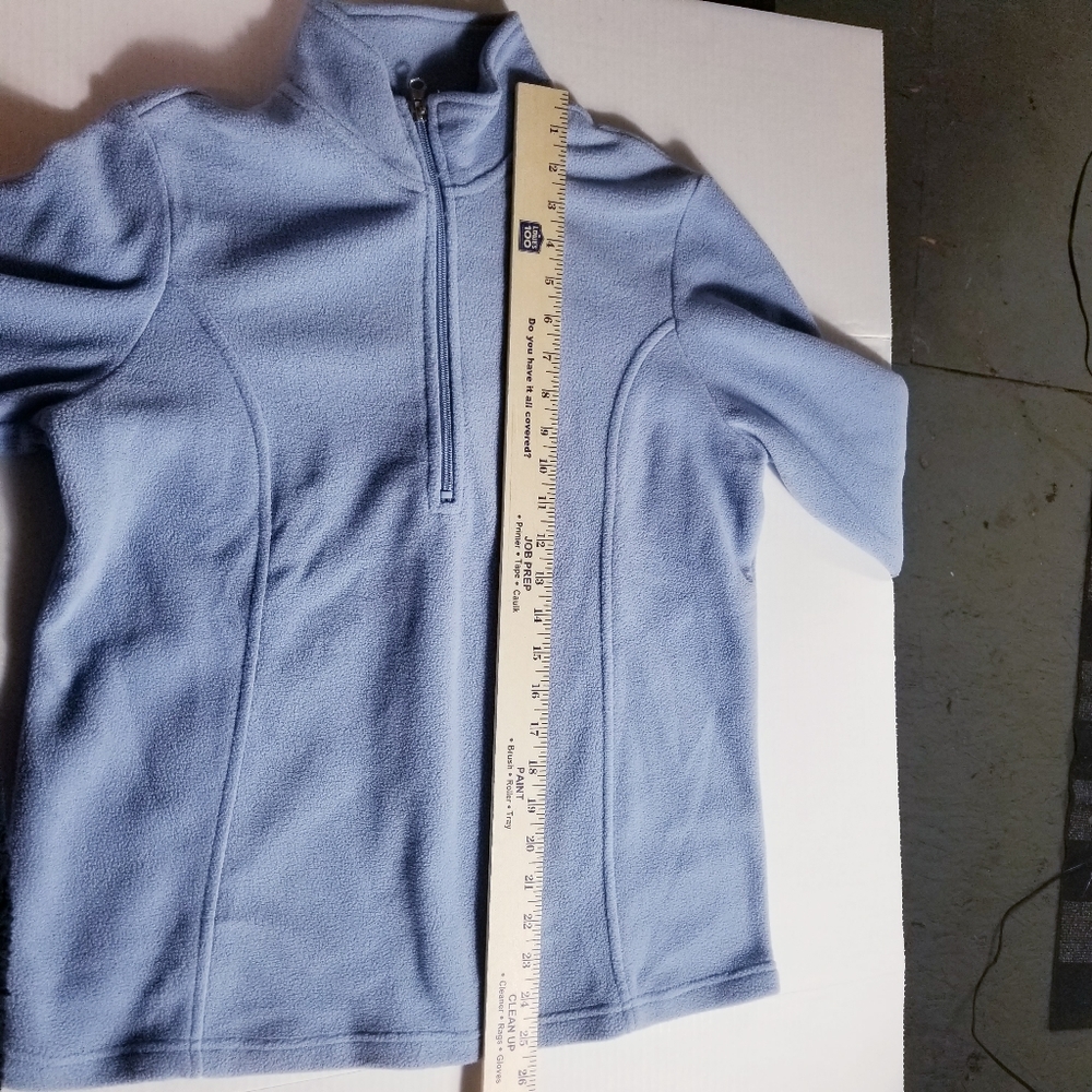 SCANDIA WOODS BLUE FLEECE QUARTER ZIP PULLOVER SIZE SMALL - Picture 5 of 7